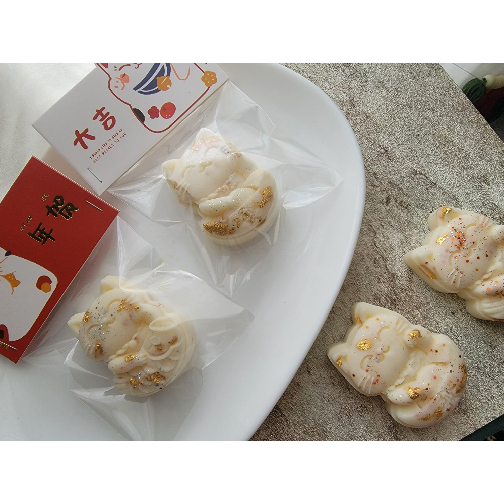 𝐞𝐩𝐬𝐢𝐥𝐨𝐧 𝐦｜香氛融蠟塊｜招財貓 (兩塊)-細節圖3