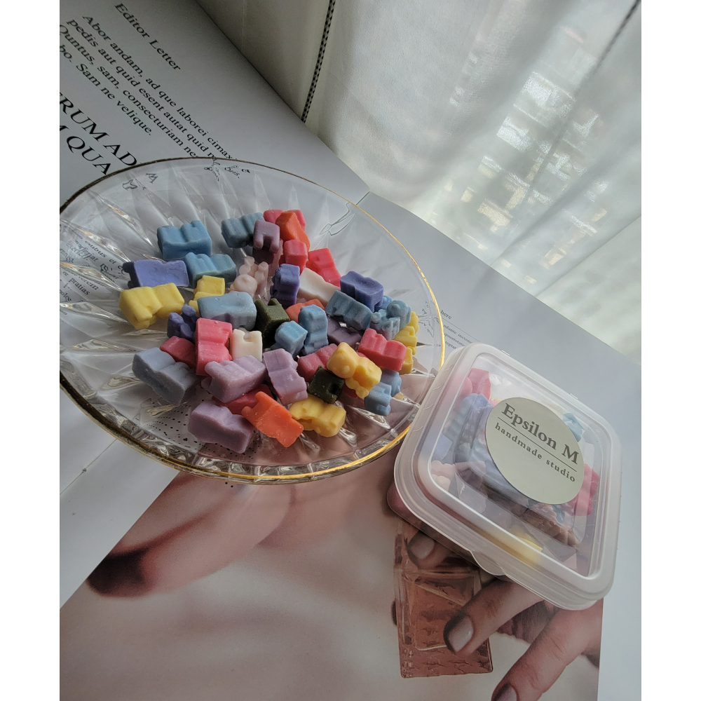 𝐞𝐩𝐬𝐢𝐥𝐨𝐧 𝐦｜香氛融蠟塊｜顏色綜合款｜小熊軟糖蠟塊-細節圖2