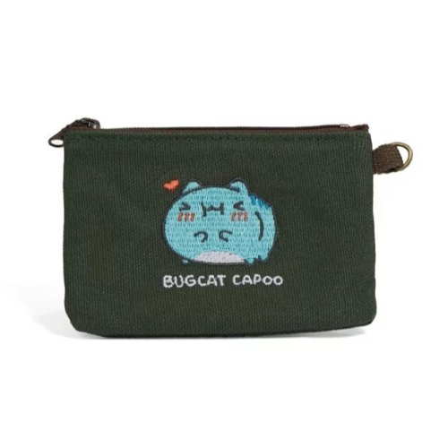 [快速出貨] 貓貓蟲-咖波 圓滾滾咖波 刺繡帆布零錢包 數量有限 歡迎下標