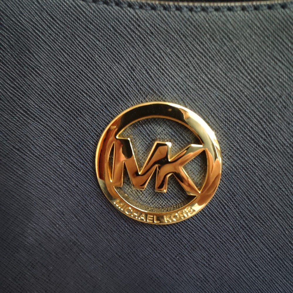 現貨 近全新 MK MICHAEL KORS 深藍 肩背包 鍊條包 鏈帶包 MK包 包包-細節圖5