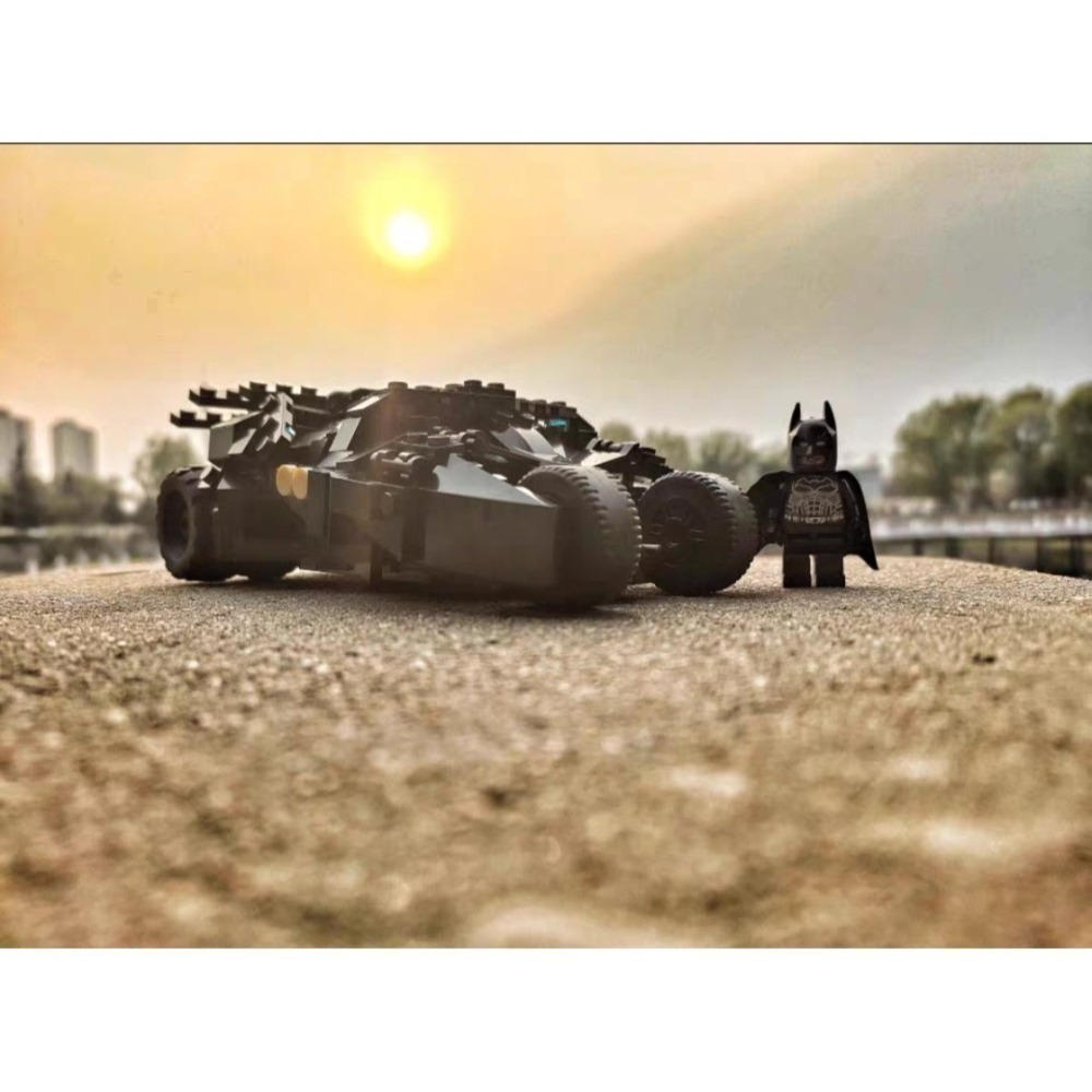 MOC 蝙蝠車 DC 黑暗騎士 蝙蝠俠 Batman Batmobile 非LEGO 樂高 76239 7888-細節圖4