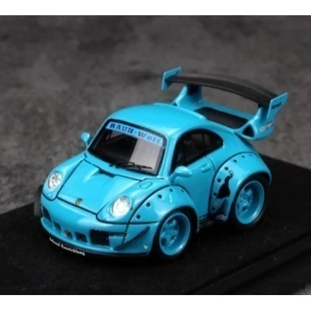 現貨 Litte egg RWB 993 藍色 寬體版 Q車 蛋車 蒂芬妮藍 阿Q車 Choro Q-細節圖2