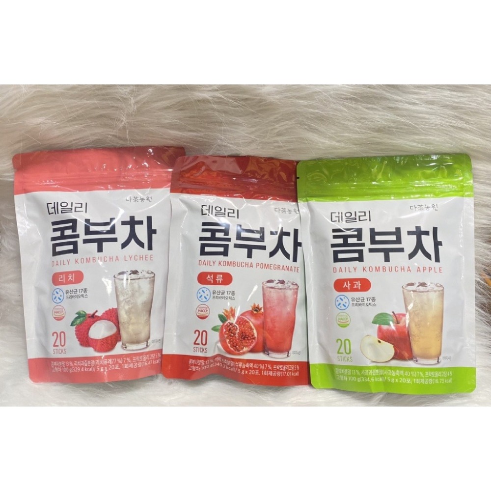 新款新包裝韓國DaNongWon 日常神纖 康普茶 水蜜桃 百香果 青葡萄 血橙 莓果 奇異果 乳酸菌-細節圖3