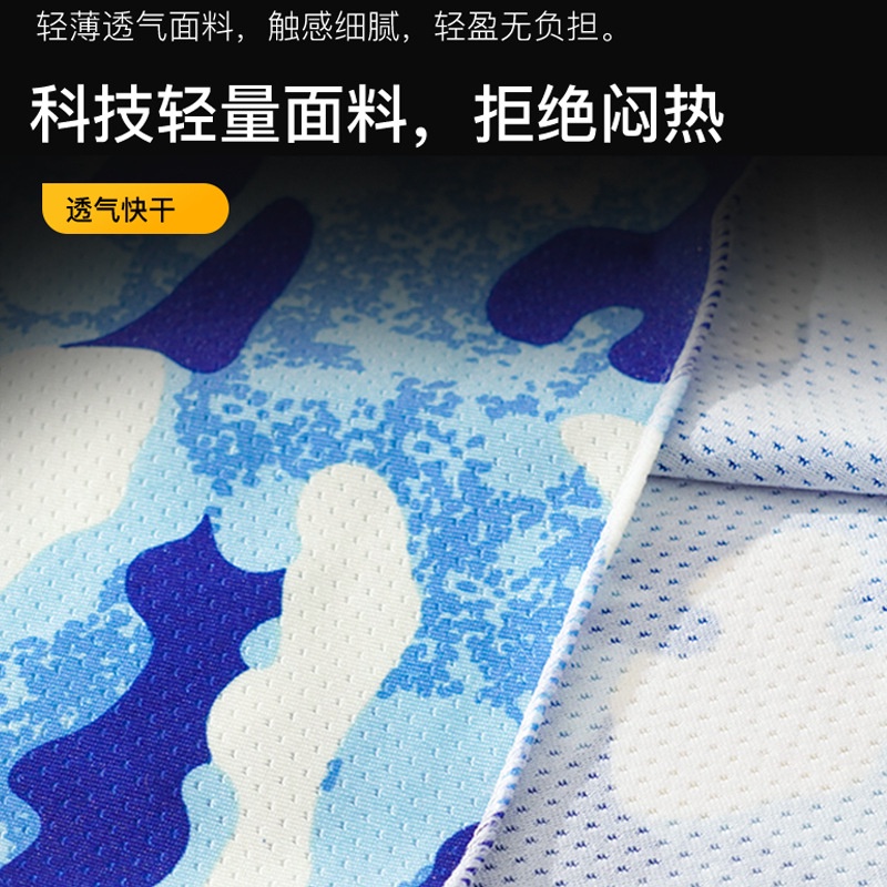 台灣現貨 冰絲透氣網眼面罩、掛耳口罩、夏季防曬騎行 運動戶外頭巾、男女頭套圍脖-細節圖3