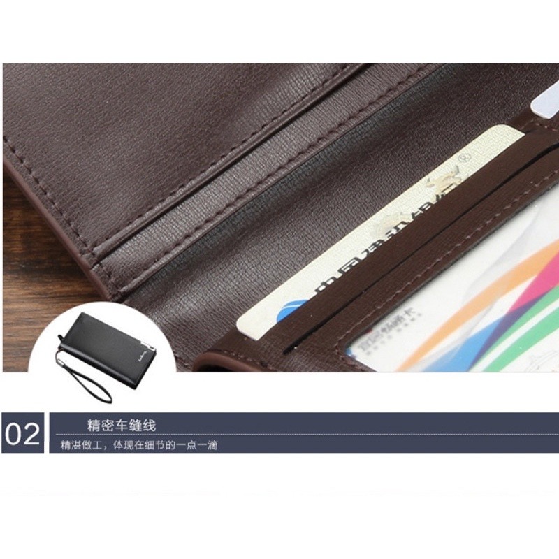 台灣現貨 長款男士錢包wallet、休閒拉鍊手機包、多功能手拿包-細節圖6