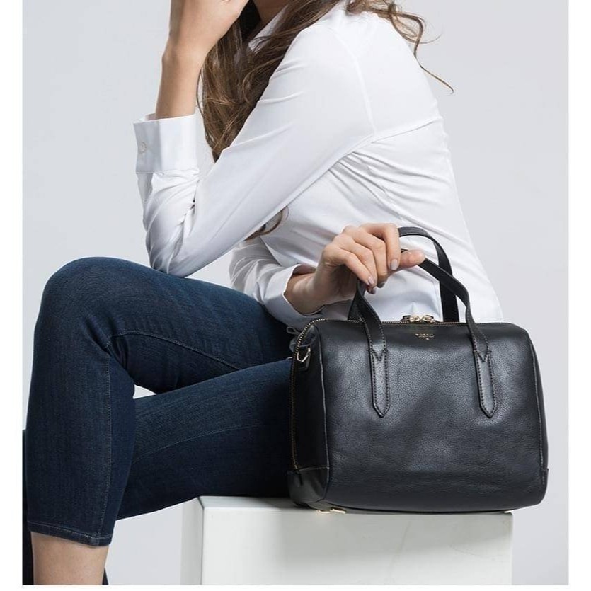 米布代購☆fossil真皮波士頓包-細節圖2