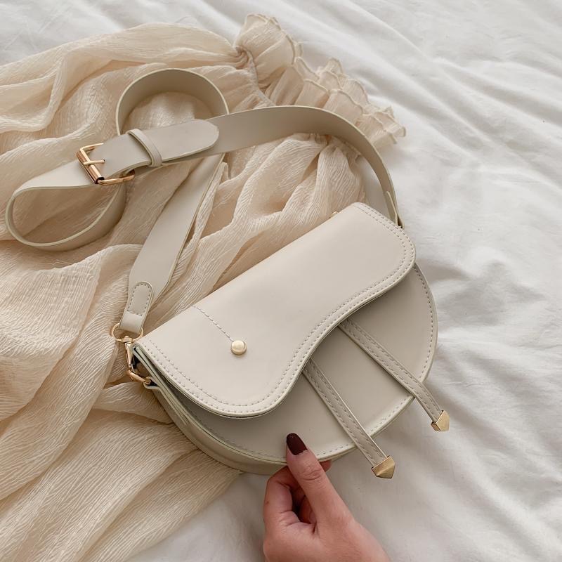 2023斜背款 寬肩帶時尚質感馬鞍包-細節圖5