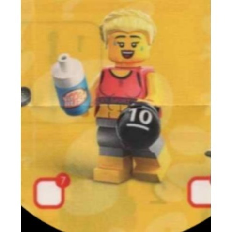 【睿睿小舖】LEGO 樂高 積木 人偶包 71045 07 健身教練 如圖。