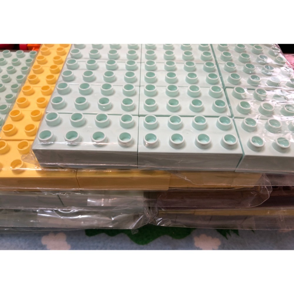 全新零件【睿睿小舖】樂高 lego duplo 得寶 積木 大顆粒 零件 不挑色 2x4 普通磚 36 個一組 如圖。-細節圖2