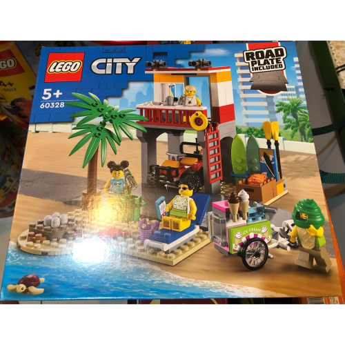 【睿睿小舖】樂高 LEGO 積木 CITY 城市系列 60328 海灘救生站 如圖。