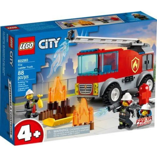 【睿睿小舖】樂高 樂高 lego 積木 60280 CITY系列 雲梯消防車 如圖。