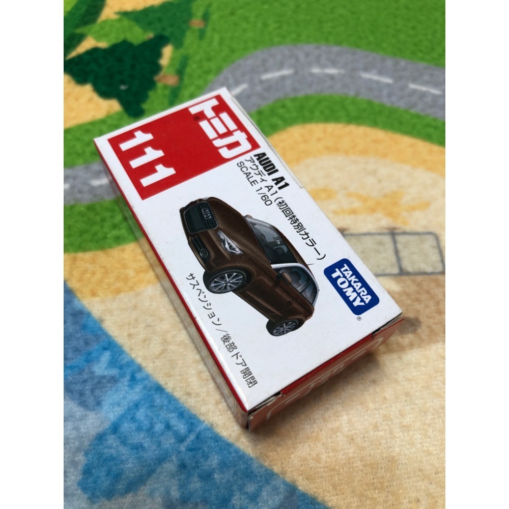 無膜 盒普通【睿睿小舖】TOMY TOMICA 多美小汽車 111 Audi 奧迪 A1 1 台 如圖。-細節圖3