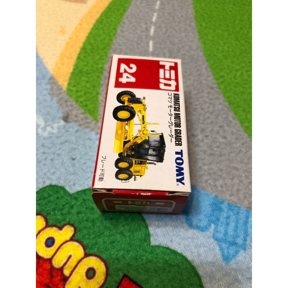 無膜盒不優【睿睿小舖】TOMY TOMICA 多美小汽車 24 KOMATSU MOTOR GRADER 1 台如圖。-細節圖2