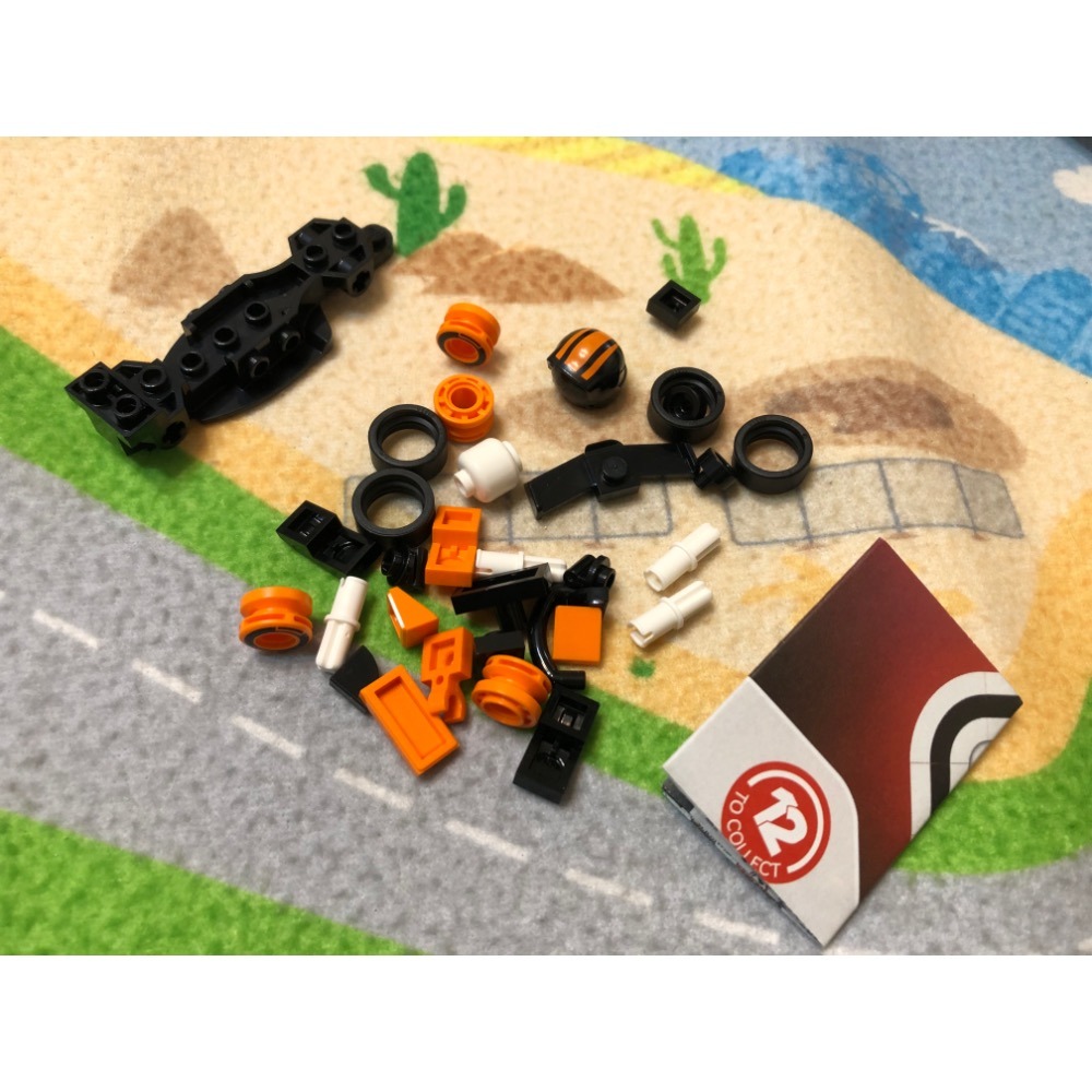 【睿睿小舖】LEGO 樂高 積木 F1 抽抽樂 71049 4 號 麥拉倫 如圖。-細節圖3