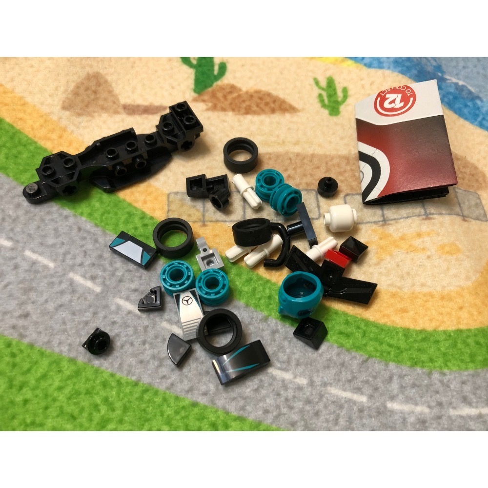【睿睿小舖】LEGO 樂高 積木 F1 抽抽樂 71049 2 號 賓士如圖。-細節圖3