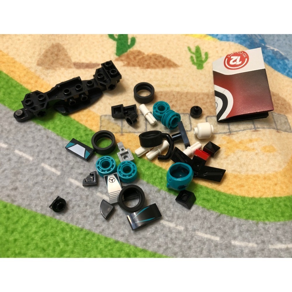 【睿睿小舖】LEGO 樂高 積木 F1 抽抽樂 71049 2 號 賓士如圖。-細節圖3