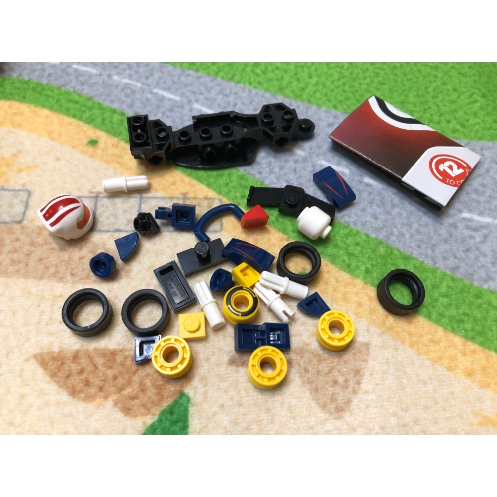 【睿睿小舖】LEGO 樂高 積木 F1 抽抽樂 71049 1 號 紅牛 如圖。-細節圖3
