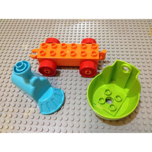【點點小豆】lego 樂高積木 DUPLO 得寶 車類 遊樂場 火車 車頭 一組 如圖！