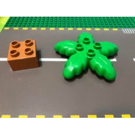 小形 【點點小豆】LEGO 樂高積木 DUPLO 得寶 植物 綠色 樹葉 全新 一個 如圖！