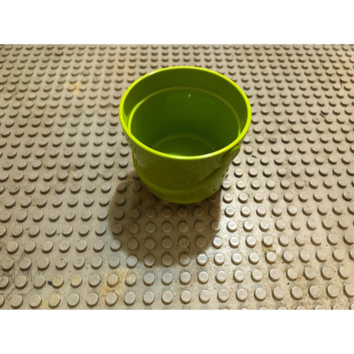 可當洗澡玩具 【點點小豆】lego 樂高積木 DUPLO 得寶 淺綠色 圓形 水桶 一個 如圖！