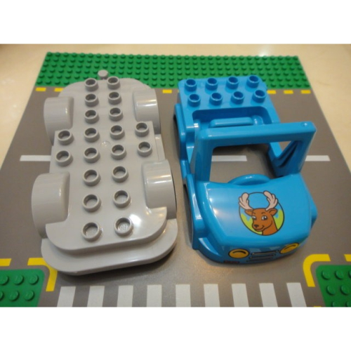 【點點小豆】LEGO 樂高 積木 DUPLO 得寶 車類 麋鹿 動物園車 吉普車 配件 一組 如圖！
