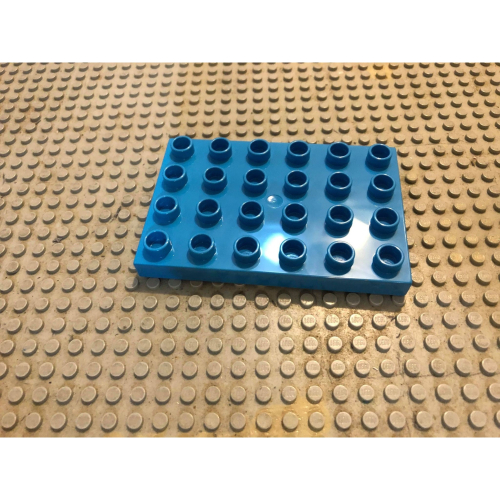 【點點小豆】LEGO 樂高積木 duplo 4x6 寶藍色 磚片 底板 磚片 一個 如圖！