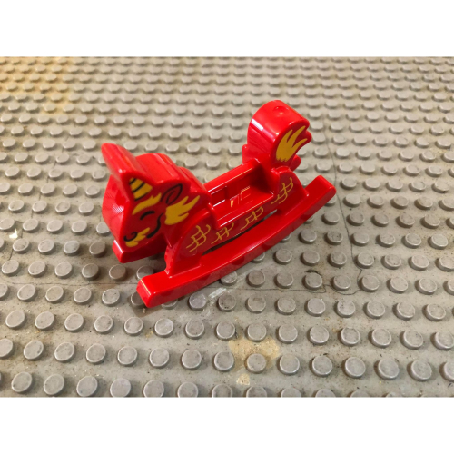 【點點小豆】LEGO 樂高積木 DUPLO 得寶 紅色 搖搖馬 木馬 一個 全新 如圖！
