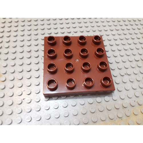 【點點小豆】Lego 樂高積木 DUPLO 得寶 4x4 深咖啡色磚片 1 個 如圖！