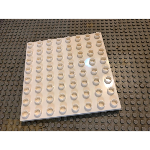 【點點小豆】LEGO 樂高 積木 duplo 8x8 白色 磚塊 底板 磚片 一個 如圖！