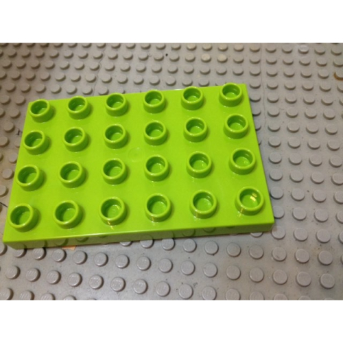 【點點小豆】LEGO 樂高積木 duplo 4x6 淺綠色 磚片 底板 磚片 一個 如圖！