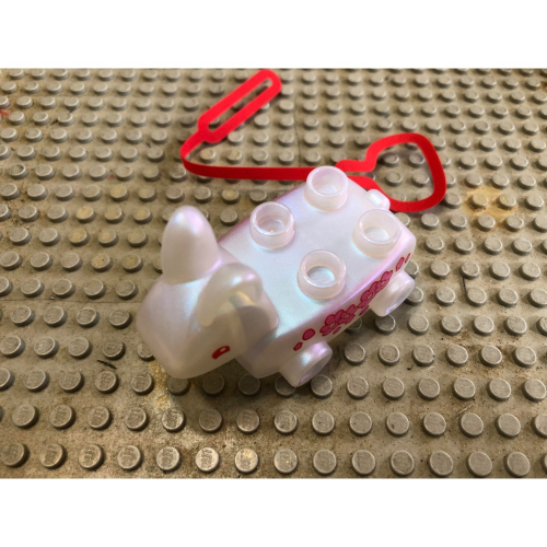 （衝評價出清）【點點小豆】LEGO 樂高積木 DUPLO 得寶 人偶 新年 兔子 手拉車 附布面繩 一個 全新 如圖！
