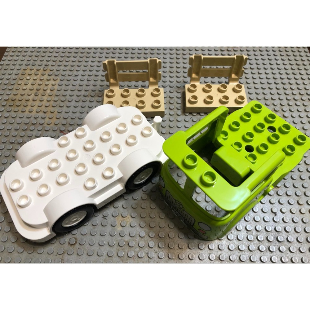 【點點小豆】LEGO 樂高 積木 DUPLO 得寶 車類 農用 貨車 配件 一組 如圖！-細節圖2