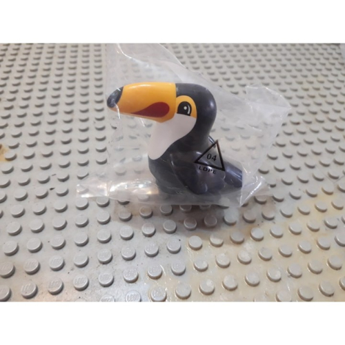 新進盒組無塑膠袋裝《《小不點私藏舖》》lego 樂高積木 DUPLO 得寶 零件 黑色大嘴鳥 動物 一個 如圖！