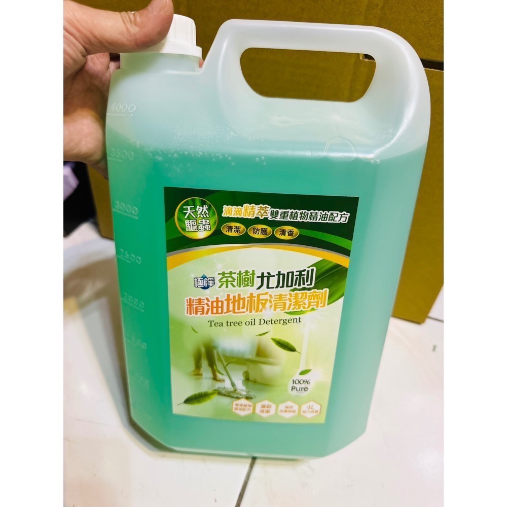 現貨 限購一罐 🌿茶樹尤加利精油地板清潔劑 4L茶樹精油 薰衣草清潔劑3.8L🎀-規格圖2