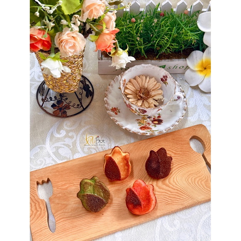 花朵造型瑪德蓮 / 玫瑰花 / 雞蛋花 / 雛菊／櫻花 / 鬱金香 / 常溫蛋糕-細節圖8