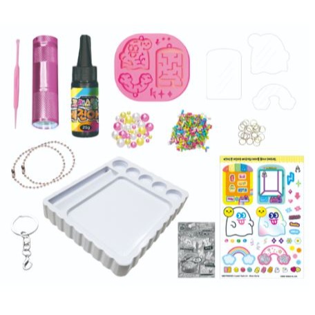 台中星玩具 現貨 正版 水晶晶/搖搖水吊飾創作組/ 咕卡卡套創作組/迷宮遊戲創作組/香香瓶飾品創作組/最新款 UV膠-細節圖6