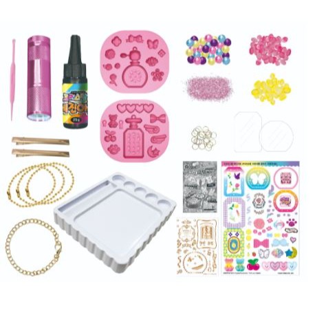 台中星玩具 現貨 正版 水晶晶/搖搖水吊飾創作組/ 咕卡卡套創作組/迷宮遊戲創作組/香香瓶飾品創作組/最新款 UV膠-細節圖8