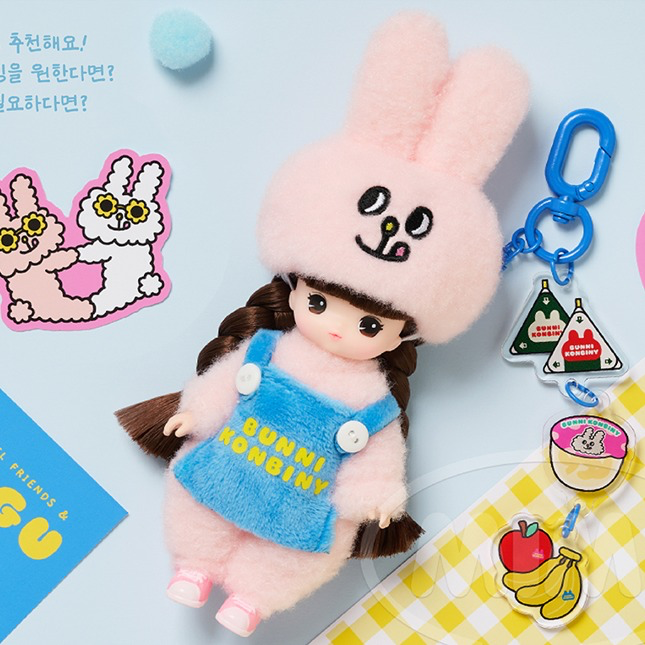 台中星玩具 現貨 正版 7-11同款mimi world 兔子便利商店 迷你小MIMI吊飾 MAYO KURO MOGU-細節圖5