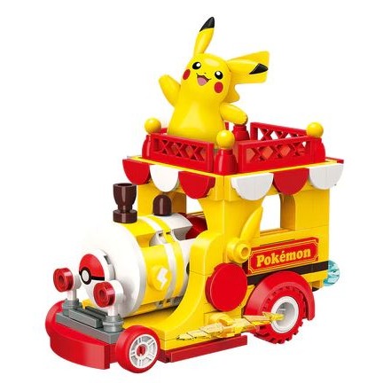 台中星玩具  現貨 正版 KEEPPLAY積木 寶可夢 花車遊行系列 皮卡丘 呆火鱷 潤水鴨 新葉喵 波克比 公司貨-細節圖2