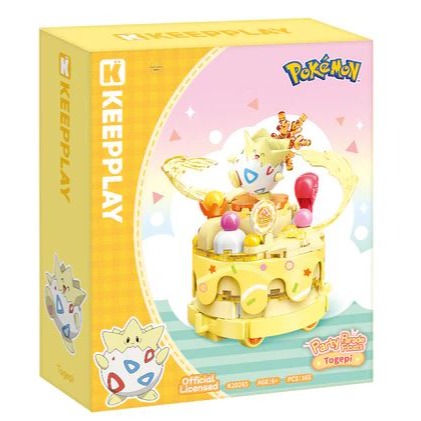 台中星玩具  現貨 正版 KEEPPLAY積木 寶可夢 花車遊行系列 皮卡丘 呆火鱷 潤水鴨 新葉喵 波克比 公司貨-細節圖7