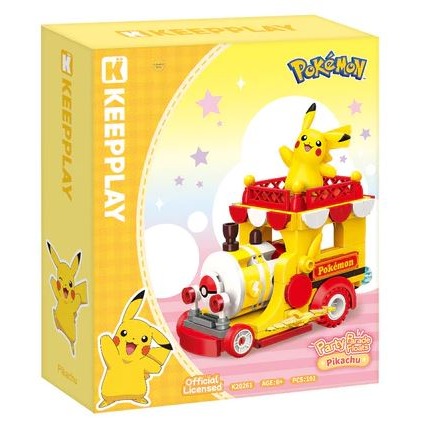 台中星玩具  現貨 正版 KEEPPLAY積木 寶可夢 花車遊行系列 皮卡丘 呆火鱷 潤水鴨 新葉喵 波克比 公司貨-細節圖11