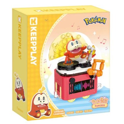 台中星玩具  現貨 正版 KEEPPLAY積木 寶可夢 花車遊行系列 皮卡丘 呆火鱷 潤水鴨 新葉喵 波克比 公司貨-規格圖11