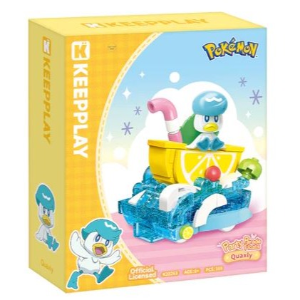 台中星玩具  現貨 正版 KEEPPLAY積木 寶可夢 花車遊行系列 皮卡丘 呆火鱷 潤水鴨 新葉喵 波克比 公司貨-規格圖11