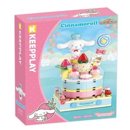 台中星玩具 現貨 正版 KEEPPLAY積木 三麗鷗 草莓季系列 凱蒂貓 美樂蒂 酷洛米 帕洽狗 大耳狗 布丁狗 公司貨-規格圖11