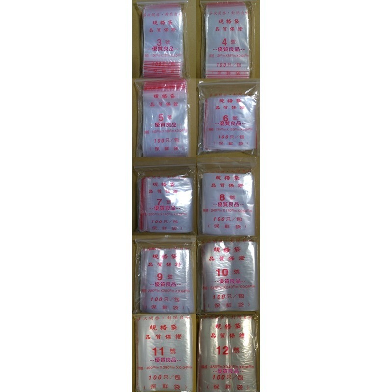 ☺【PE夾鏈袋0.1.2.3.4.5.6號】☺厚度0.04mm 由任袋/封口袋/飾品袋/藥袋/塑膠袋➠單包賣場-細節圖8