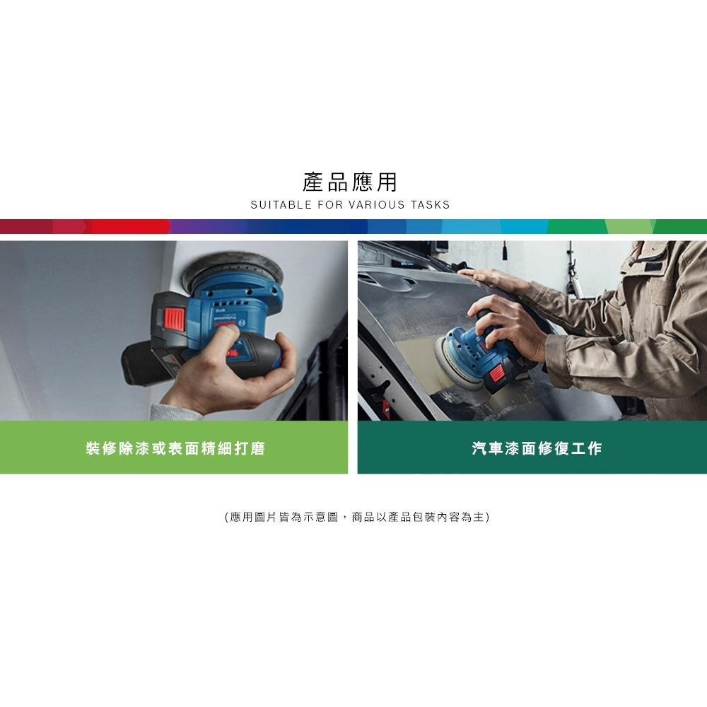 台灣羅伯特 博世 GEX 185-LI 買18V工具送電池 偏心砂磨機 GEX 185LI 附發票 全台博世保固維修-細節圖5