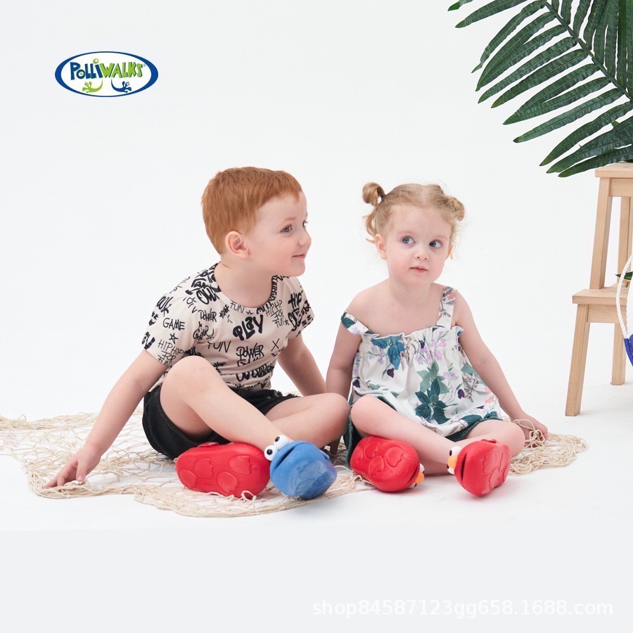 現貨不必等?美國凱利沃芝麻街ELMO餅乾怪獸立體眼睛布希鞋 男童女童洞洞鞋 拖鞋 布希鞋 正品保證 限時特價-細節圖6