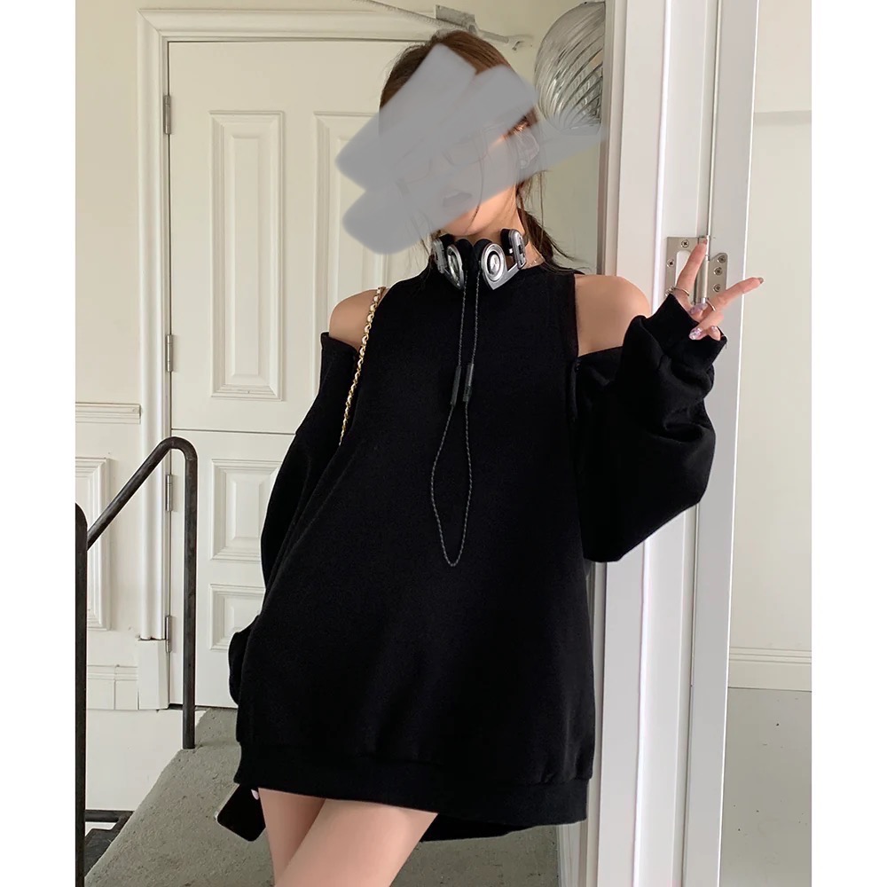 Leila’s selection秋冬 現貨出清 露肩大學踢-細節圖2