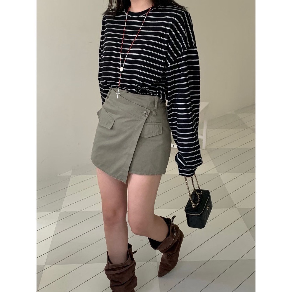 Leila’s selection 韓國代購 韓製 工裝短褲裙-細節圖3