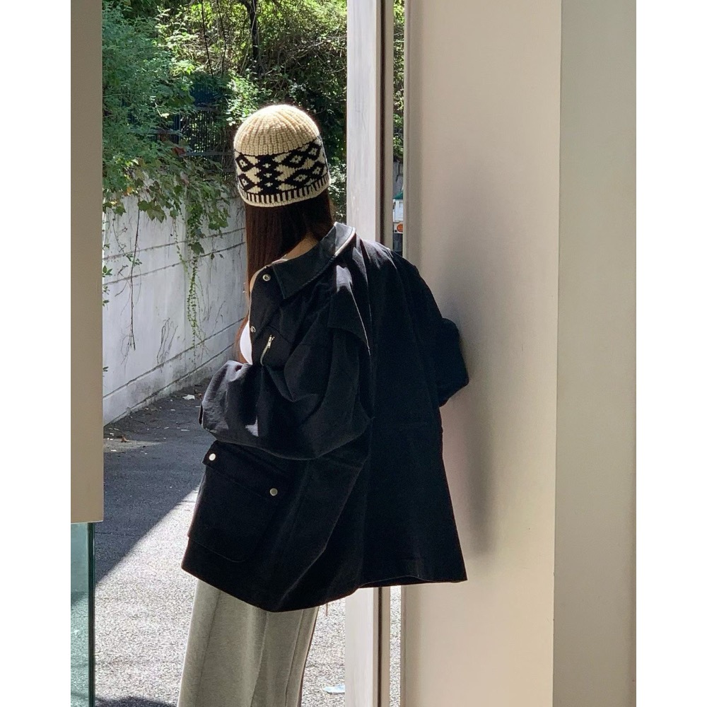 Leila’s Selection 韓國代購 韓國製 oversize 工裝夾克-細節圖3